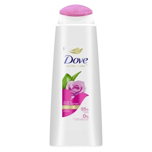 DOVE Ultra Care Szampon odwieżający do włosów Aloe &amp; Rose Water 400 ml