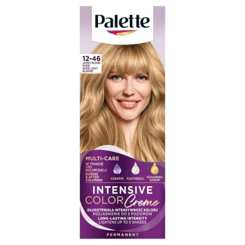 PALETTE Intensive Color Creme Krem koloryzujący nr 12-46  - jasny blond nude 1op.