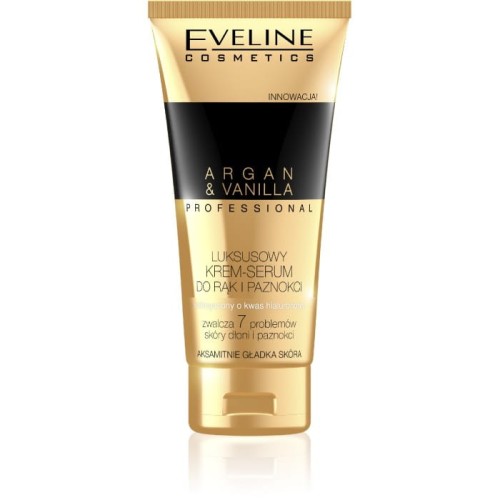 EVELINE Argan&amp;Vanilla Luksusowy krem-serum do rąk i paznokci 100 ml