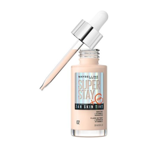 MAYBELLINE Super Stay 24H Skin Tint Rozświetlający Podkład do twarzy z witaminą C nr 02 - 30ml