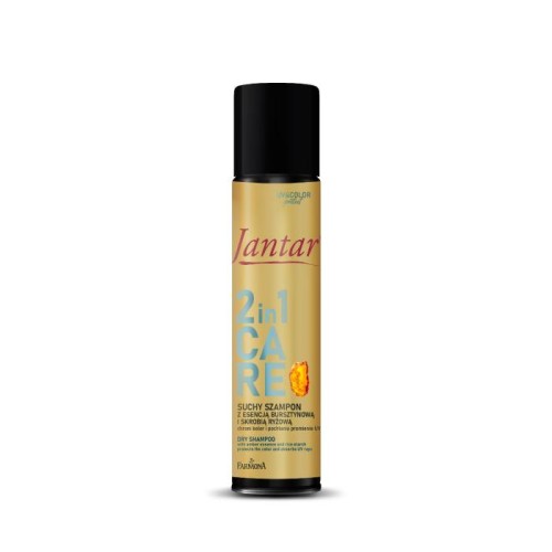 JANTAR 2in1 Care Suchy szampon do włosów z esencją bursztynową i skrobią ryżową 180 ml