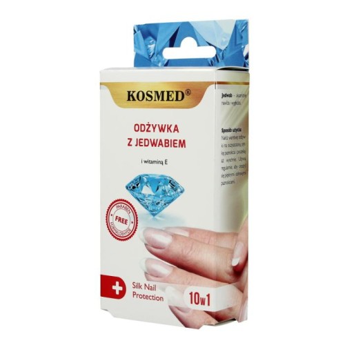 Kosmed Odżywka do paznokci z jedwabiem i witaminą E 10w1  9ml