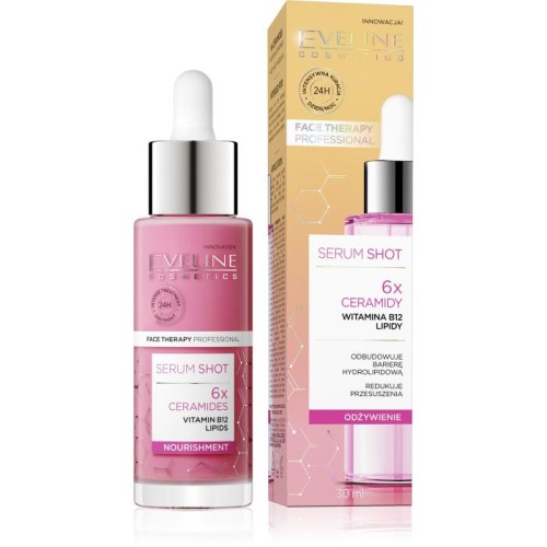 EVELINE Face Therapy Professional Serum Shot odbudowujące barierę  hydrolipidową - 6x Ceramidy 30 ml