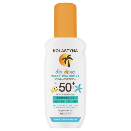 KOLASTYNA Emulsja ochronna dla dzieci - Wrażliwa Skóra SPF50+  150ml
