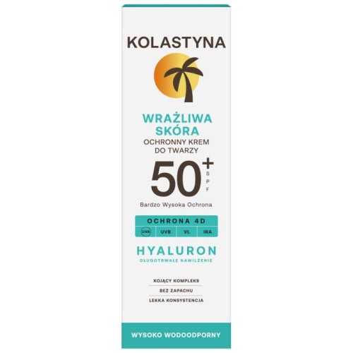 KOLASTYNA Krem ochronny do twarzy - Wrażliwa Skóra SPF50+  50ml