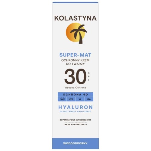 KOLASTYNA Krem ochronny do twarzy - Super Mat SPF30  50ml
