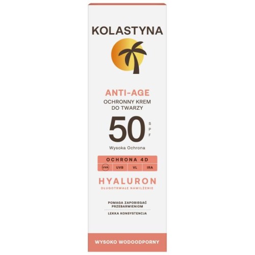 KOLASTYNA Krem ochronny do twarzy - Anti Age SPF50  50ml