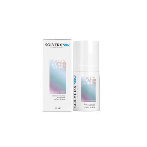 SOLVERX Face &amp; Eyes Cream Krem na twarz i pod oczy Beauty Pearl Shine 30 ml