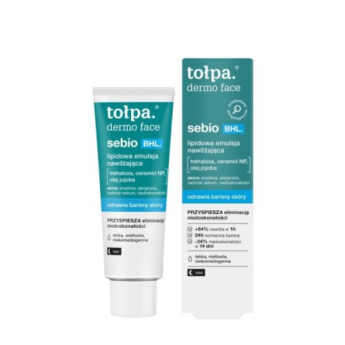 TOŁPA Dermo Face Sebio BHL Lipidowa Emulsja nawilżająca 40 ml