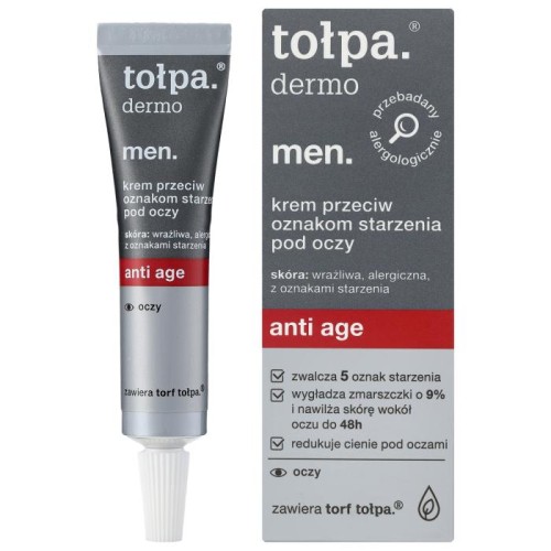 TOŁPA Dermo Men Krem przeciw oznakom starzenia pod oczy Anti Age 10 ml