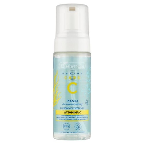 BIELENDA Marine Care C Pianka do mycia twarzy głęboko oczyszczająca -  Witamina C 150 ml