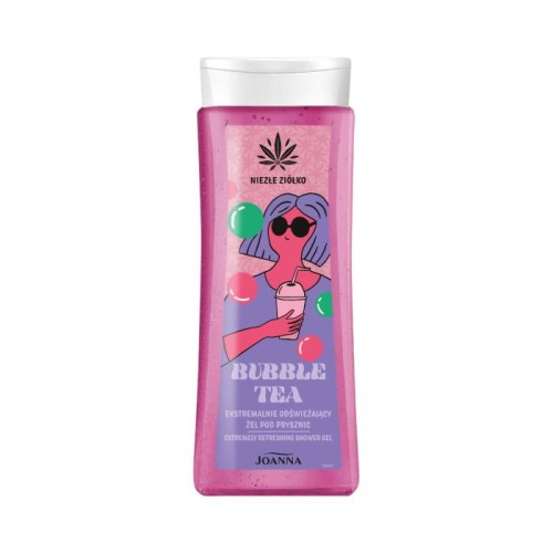 JOANNA Niezłe Ziółko Żel pod prysznic Bubble Tea ekstremalnie odświeżający 300 ml