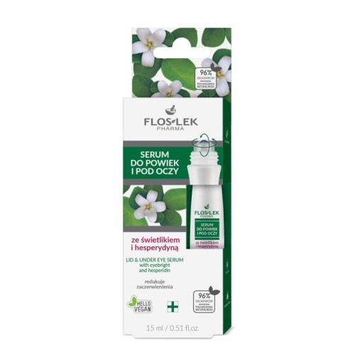 FLOSLEK Oczy Serum do powiek i pod oczy ze świetlikiem i hesperydyną 15 ml