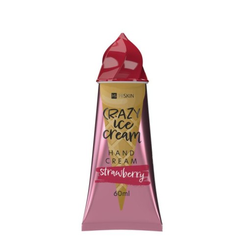 HISKIN Crazy Ice Cream Krem do rąk - Strawberry 60ml