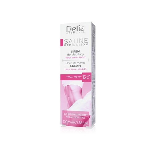 DELIA Satine Depilation Krem do depilacji 12w1 Total Effect 100 ml