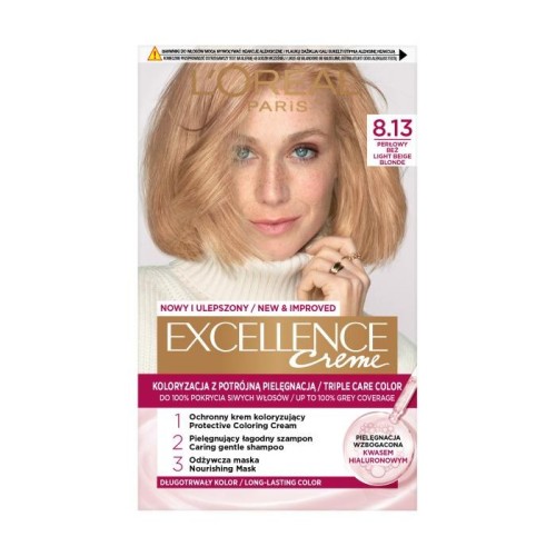 LOREAL Excellence Creme Farba do włosów 8.13 Perłowy beż