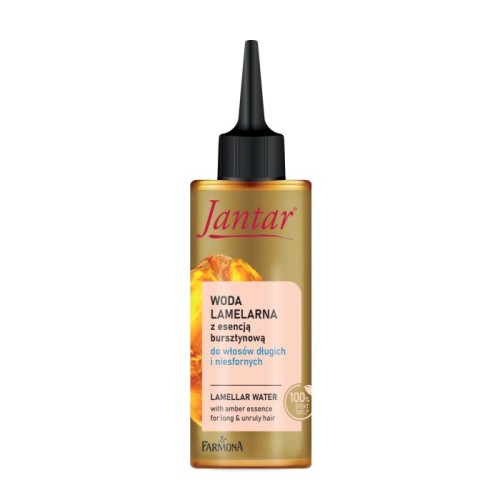 JANTAR Woda lamelarna z esencją bursztynową do włosów długich i niesfornych 150 ml