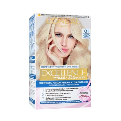 LOREAL Excellence Creme Farba do włosów 01 - Superjasny naturalny blond 1op.