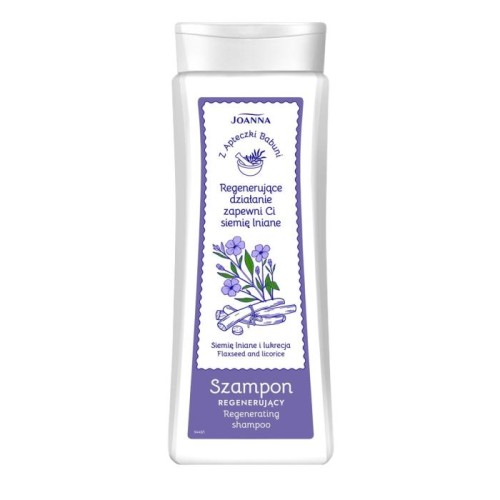 JOANNA Z Apteczki Babuni Szampon do włosów - Siemię lniane i lukrecja 300 ml