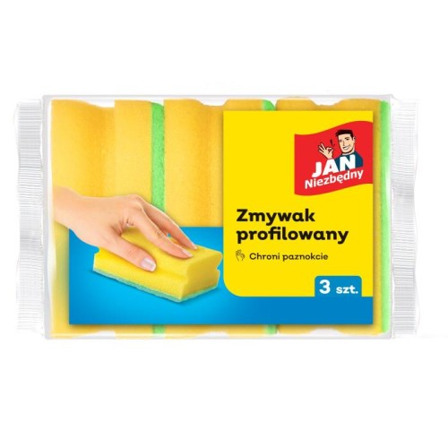 JAN NIEZBĘDNY Zmywak profilowany - chroni paznokcie 1op.-3szt