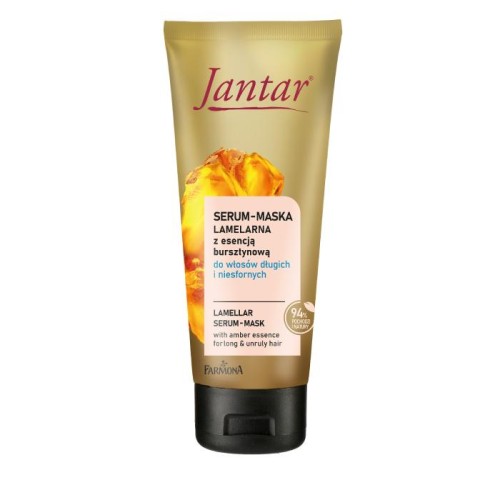 JANTAR Serum-maska lamelarna z esencją bursztynową do włosów długich i niesfornych 100 ml
