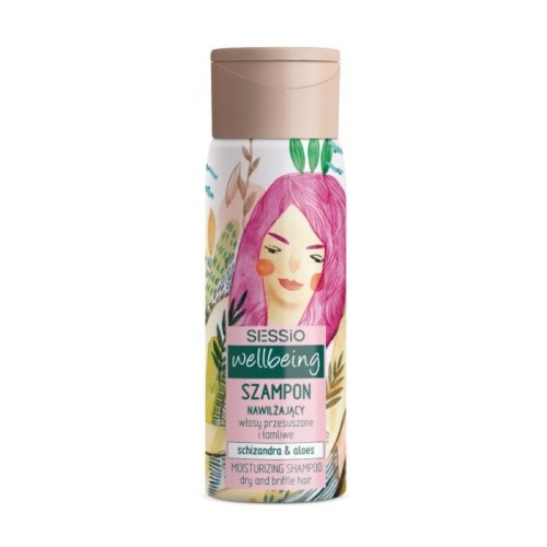 SESSIO Wellbeing Szampon nawilżający do włosów Schizandra &amp; Aloes 300 ml