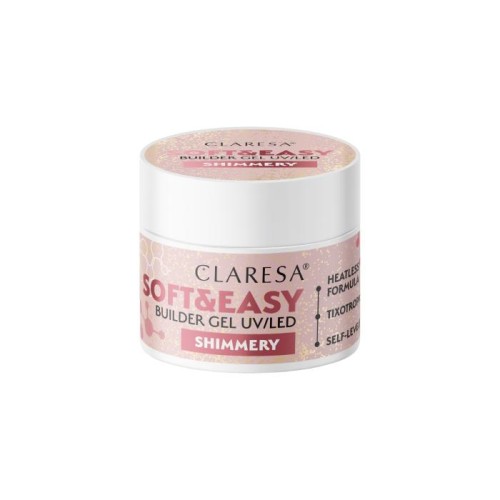 CLARESA Żel budujący do paznokci Soft&amp;Easy Builder Shimmery 45 g