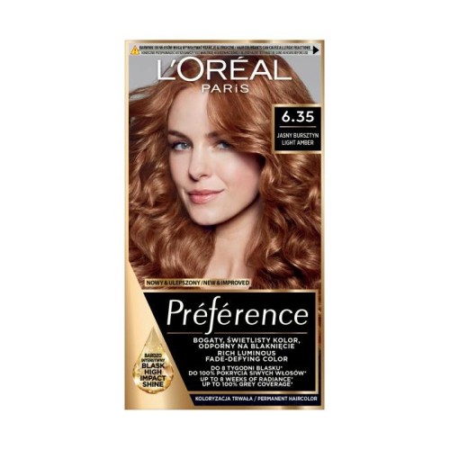 LOREAL Preference Farba do włosów 6.35 Jasny Bursztyn 1 op.