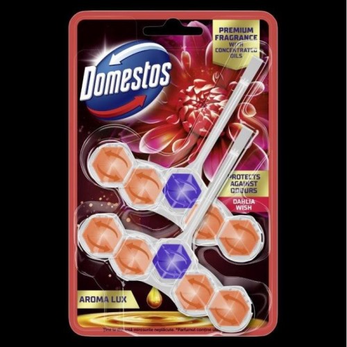 DOMESTOS Kostka toaletowa Power 5 Aroma Lux Dahlia Flower &amp; Dragonfruit 2 x 55 g