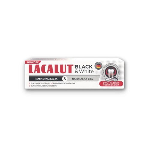 LACALUT Black &amp; White Pasta do zębów 75 ml