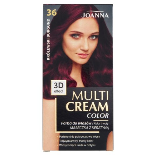 JOANNA Multi Cream Color Farba do włosów Królewski burgund 36