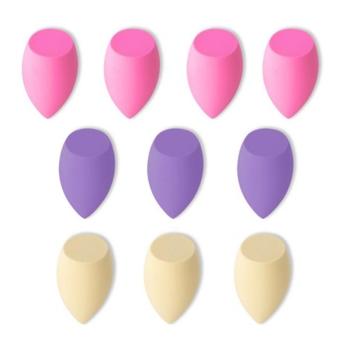 ECARLA ZESTAW GB12 Gąbki do makijażu  PASTEL - 10szt
