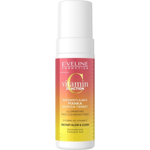EVELINE Vitamin C 3xAction Rozświetlająca Pianka do mycia twarzy 150 ml