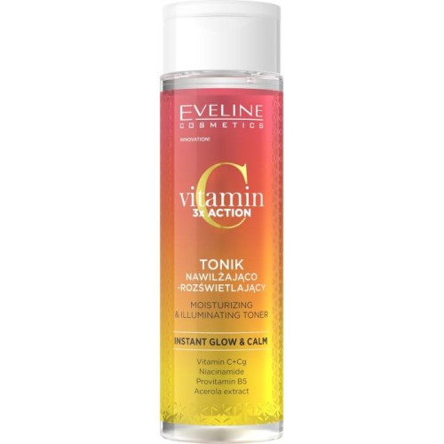 EVELINE Vitamin C 3x Action Tonik nawilżająco - rozświetlający do twarzy 200 ml
