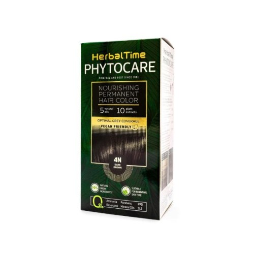 HERBAL TIME Phytocare Farba do włosów naturalna 4N Dark Brown