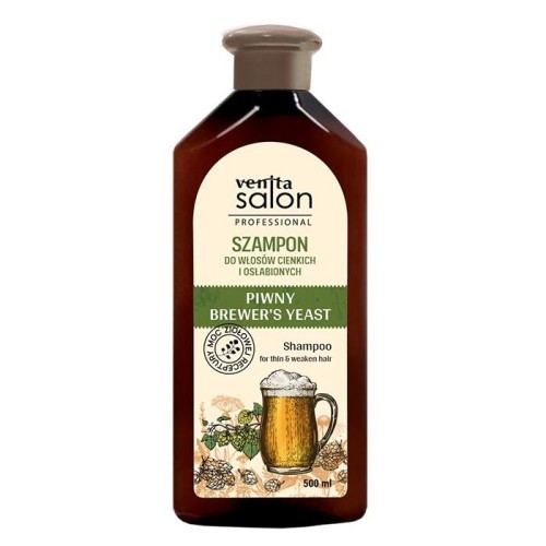 VENITA Salon Professional Szampon Piwny do włosów cienkich i osłabionych 500 ml
