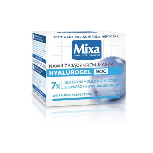 MIXA Hyalurogel Noc Nawilżający Krem-maska na noc 50 ml