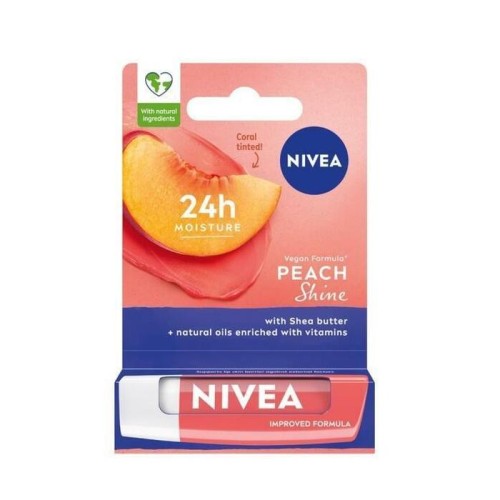 NIVEA Lip Care Pielęgnująca pomadka do ust Peach Shine 4.8 g