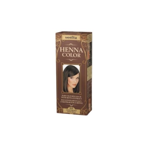 VENITA Balsam koloryzujący z ekstraktem z henny 113 - Jasny brąz 75 ml