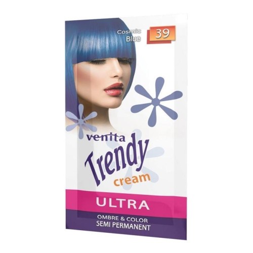 VENITA Trendy Cream Ultra Krem do koloryzacji włosów 39 Cosmic Blue 35 g