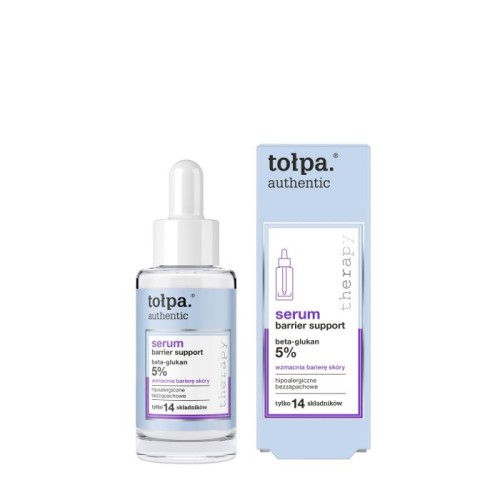 TOŁPA Authentic Serum do twarzy Barier Support - wzmacnia barierę skóry (5% beta-glukan) 30 ml
