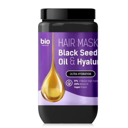 BIO NATURELL Black Seed Oil &amp; Hyaluronic Acid Maska do włosów 946 ml