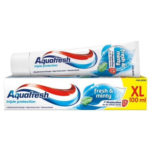 AQUAFRESH Triple Protection Pasta do zębów Fresh &amp; Minty 100 ml (XL)