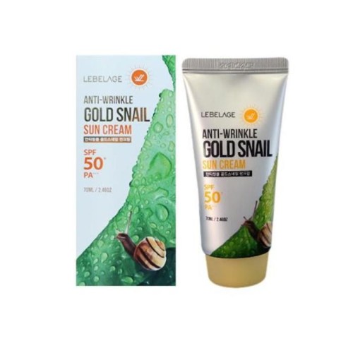 LEBELAGE Krem do twarzy SPF 50+ przeciwzmarszczkowy - Ślimak 70 ml