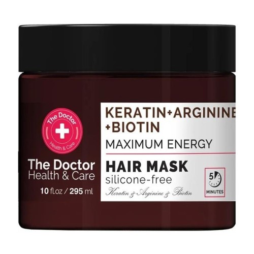 THE DOCTOR Health &amp; Care Maska do włosów wzmacniająca "Maximum Siły" Keratyna + Arginina + Biotyna 295 ml