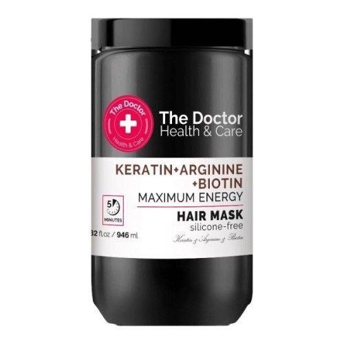 THE DOCTOR Health &amp; Care Maska do włosów wzmacniająca "Maximum Siły" Keratyna + Arginina + Biotyna 946 ml