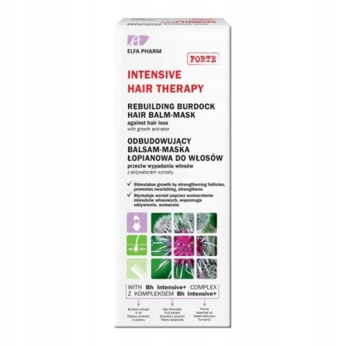 ELFA INTENSIVE Maska Łopianowa przeciw wypadaniu włosów 200 ml