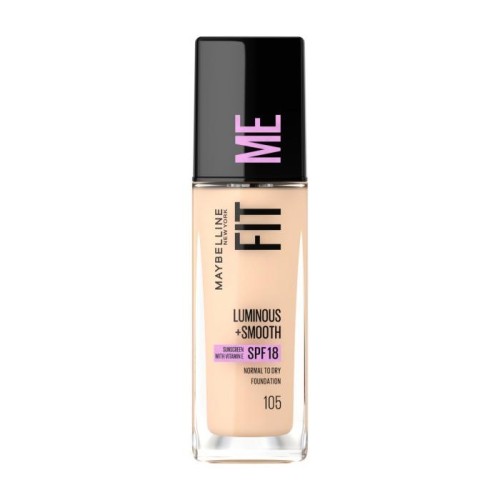 MAYBELLINE Fit Me! Rozświetlający Podkład do twarzy Luminous+Smooth nr 105 Natural Ivory 30ml