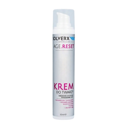 SOLVERX Age.Reset Krem do twarzy - Odbudowa Mikrobiomu &amp; Wygładzenie Skóry 50ml