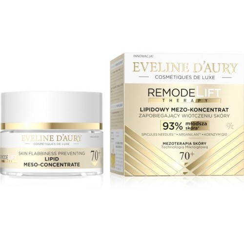 EVELINE D`AURY  Remodelift Therapy Lipidowy Mezo-Koncentrat zapobiegający wiotczeniu skóry 70+ na dzień i noc 50 ml